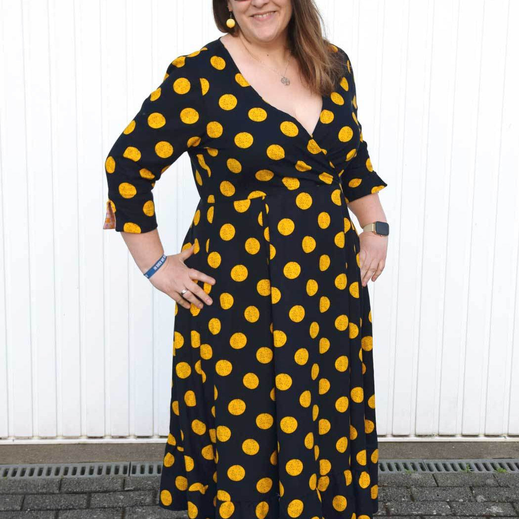 Schnittmuster Maxikleid Kleid MARINGA curvy (46-56) : - Sewando