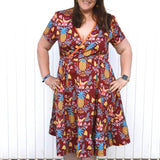 Schnittmuster Maxikleid Kleid MARINGA curvy (46-56) : - Sewando
