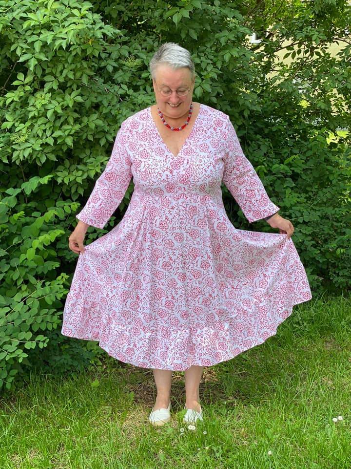 Schnittmuster Maxikleid Kleid MARINGA curvy (46-56) : - Sewando