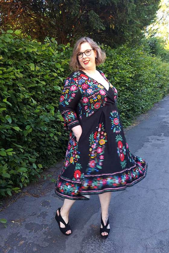 Schnittmuster Maxikleid Kleid MARINGA curvy (46-56) : - Sewando
