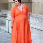 Schnittmuster Maxikleid Kleid MARINGA curvy (46-56) : - Sewando