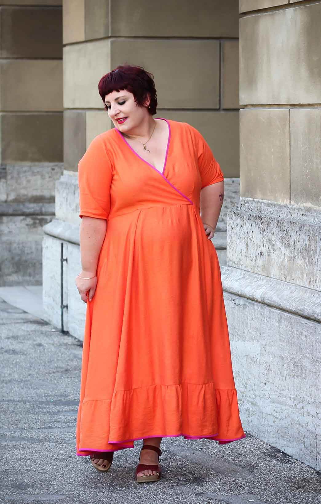 Schnittmuster Maxikleid Kleid MARINGA curvy (46-56) : - Sewando