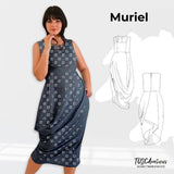 Schnittmuster Damen Kleid Muriel Gr. 34-54 - Sewando