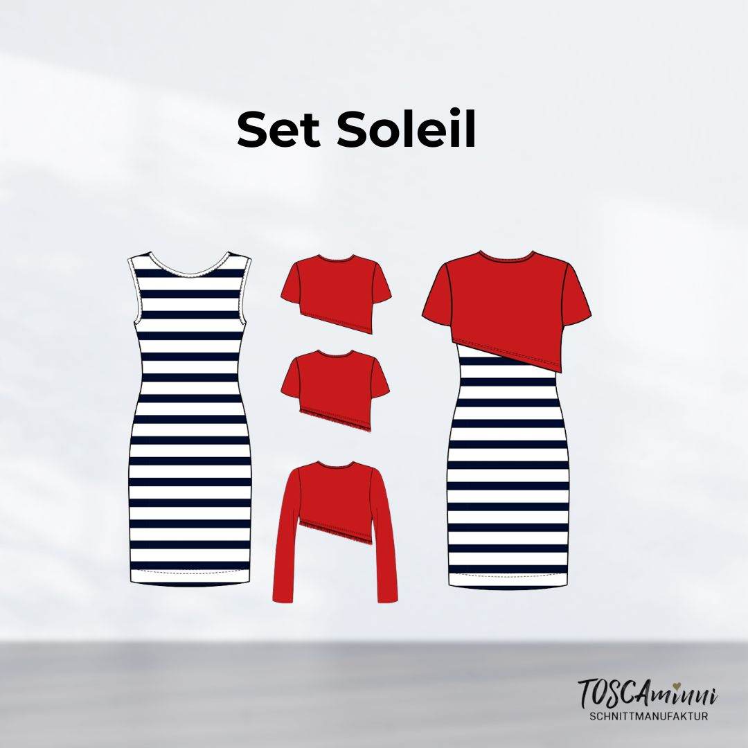 Schnittmuster Damen Kleid + Shirt Soleil Größe 34-54 - Sewando
