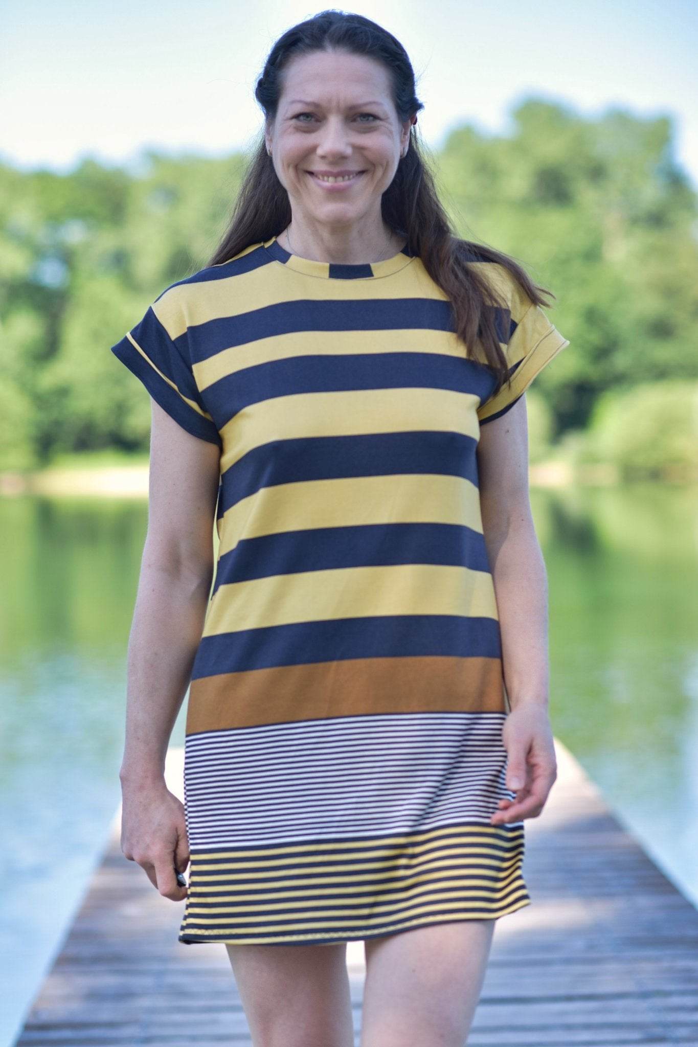 Schnittmuster T-Shirt Kleid UVA (32-58) : - Sewando