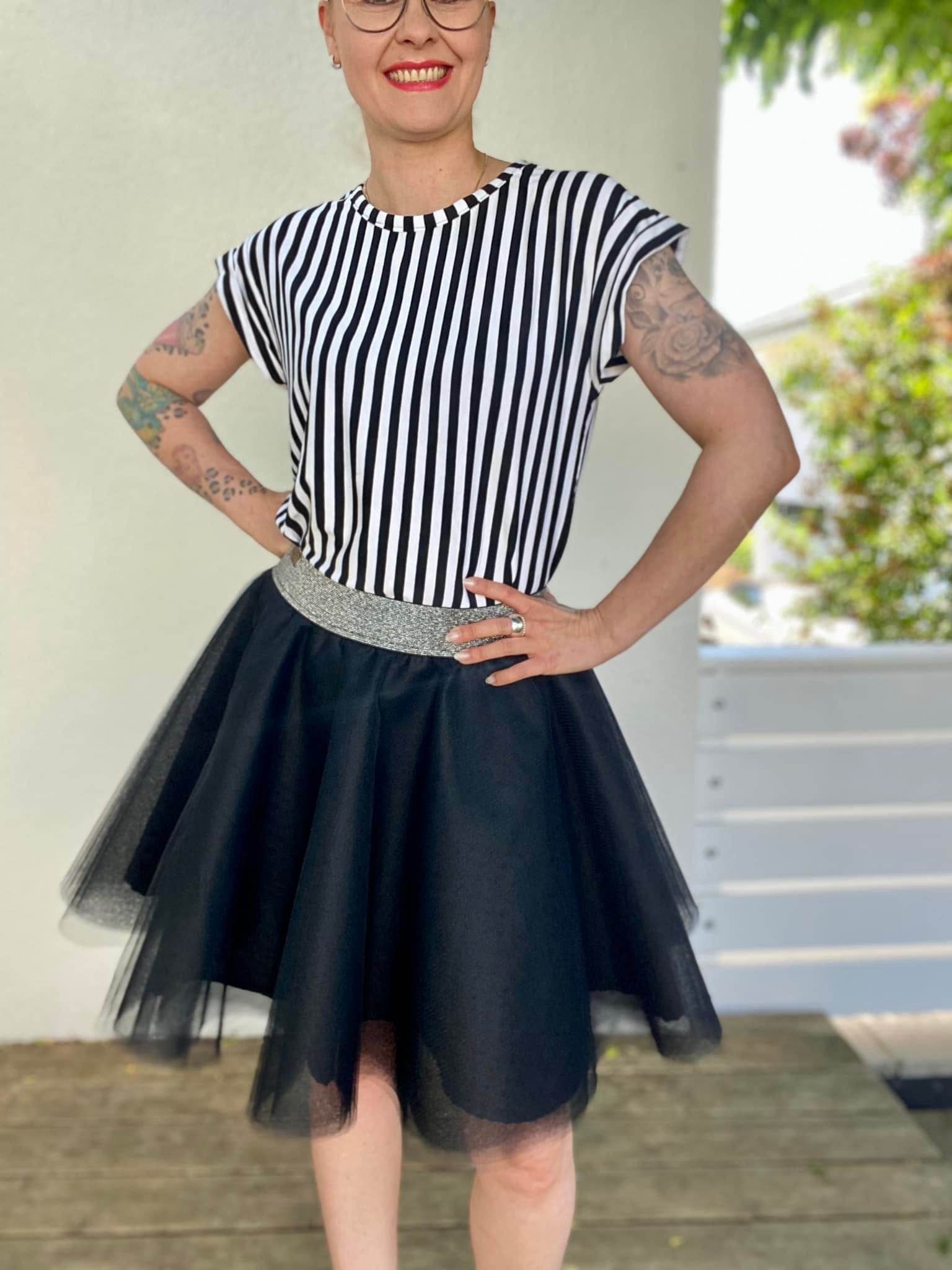 Schnittmuster T-Shirt Kleid UVA (32-58) : - Sewando