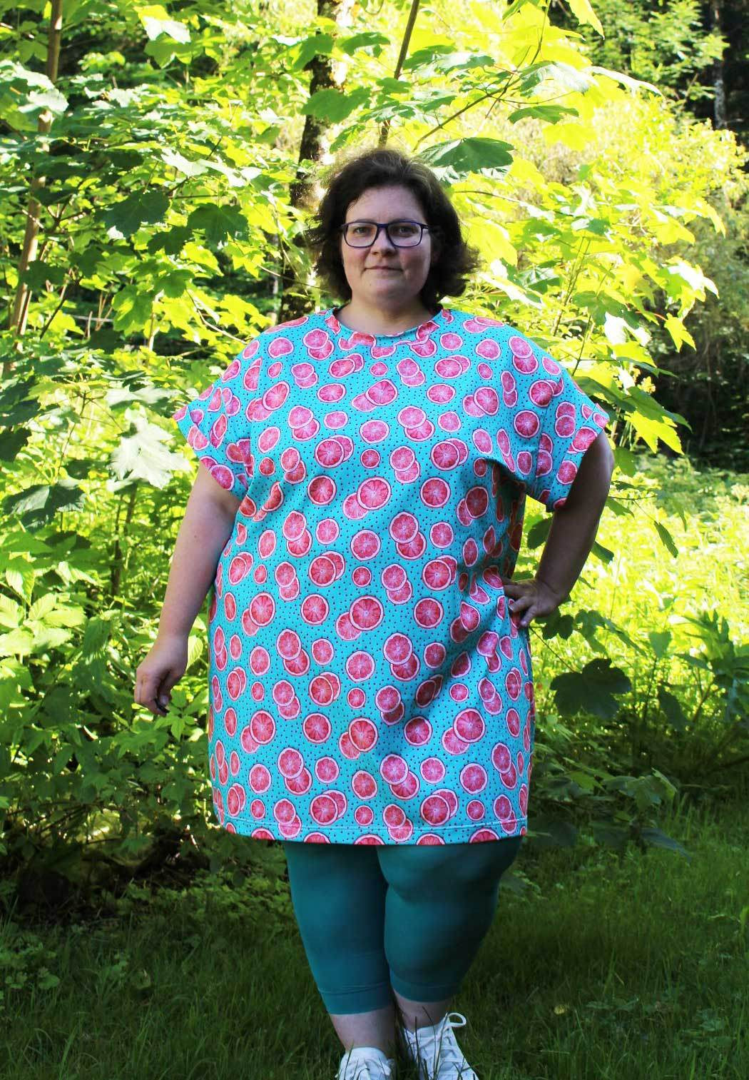Schnittmuster T-Shirt Kleid UVA (32-58) : - Sewando