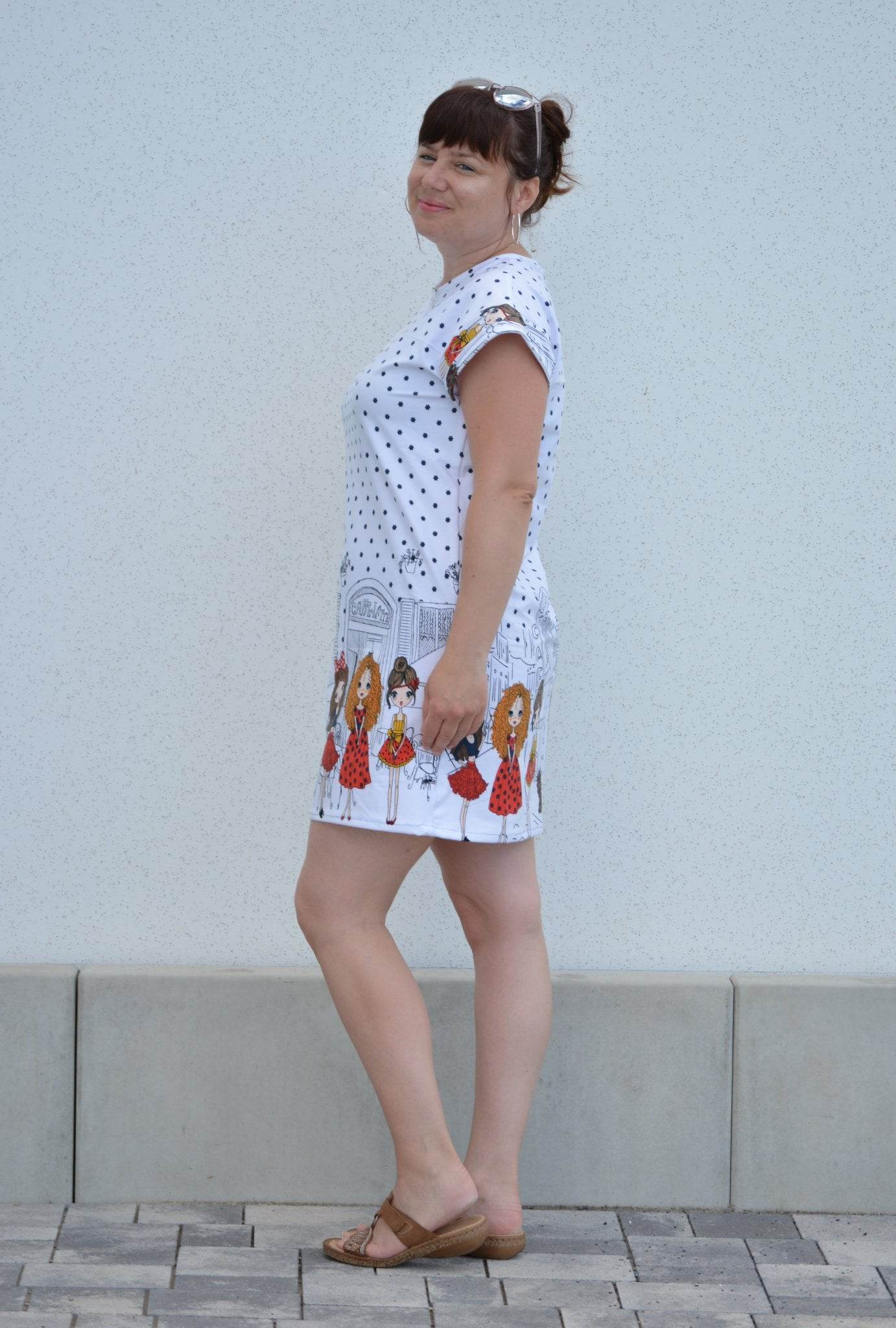 Schnittmuster T-Shirt Kleid UVA (32-58) : - Sewando