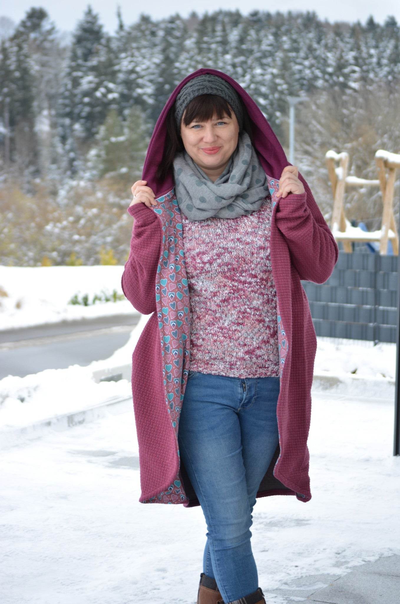 Schnittmuster Sweatmantel SUMARE (XXS-3XL) : - Sewando