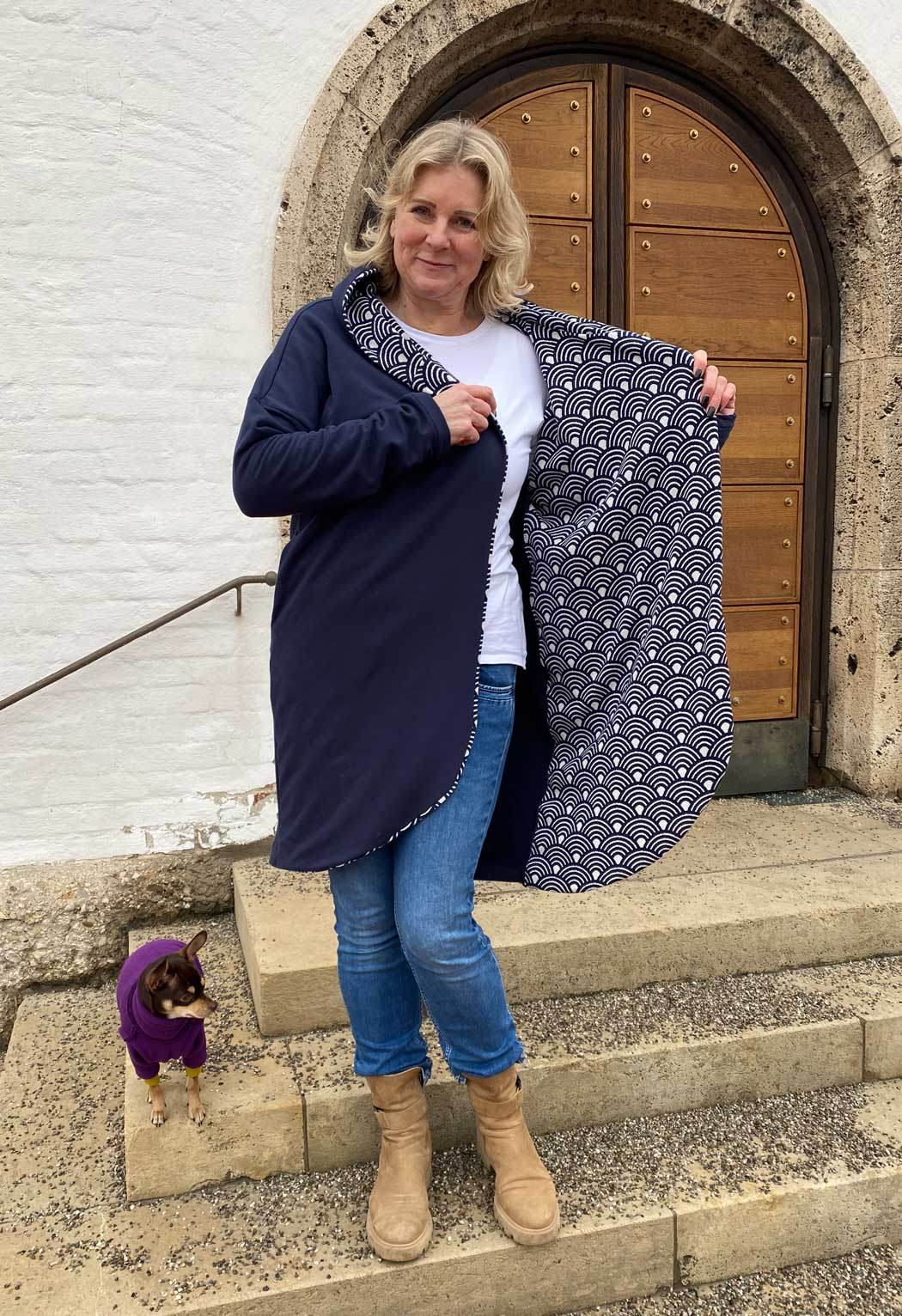 Schnittmuster Sweatmantel SUMARE (XXS-3XL) : - Sewando