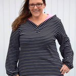 Schnittmuster Pullover mit Kapuzenkragen ACEROLA (34-58) : - Sewando