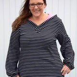 Schnittmuster Pullover mit Kapuzenkragen ACEROLA (34-58) : - Sewando