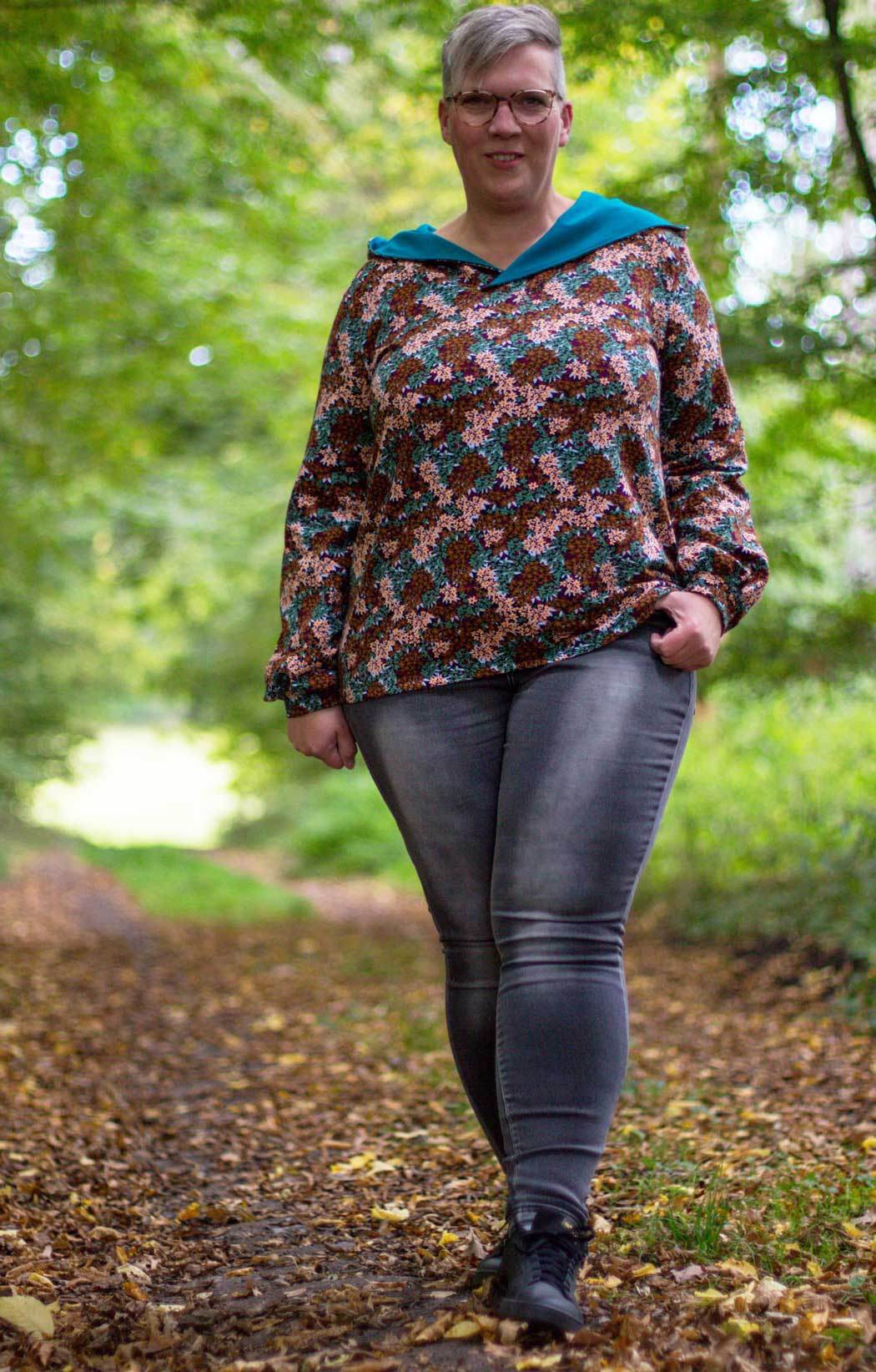 Schnittmuster Pullover mit Kapuzenkragen ACEROLA (34-58) : - Sewando