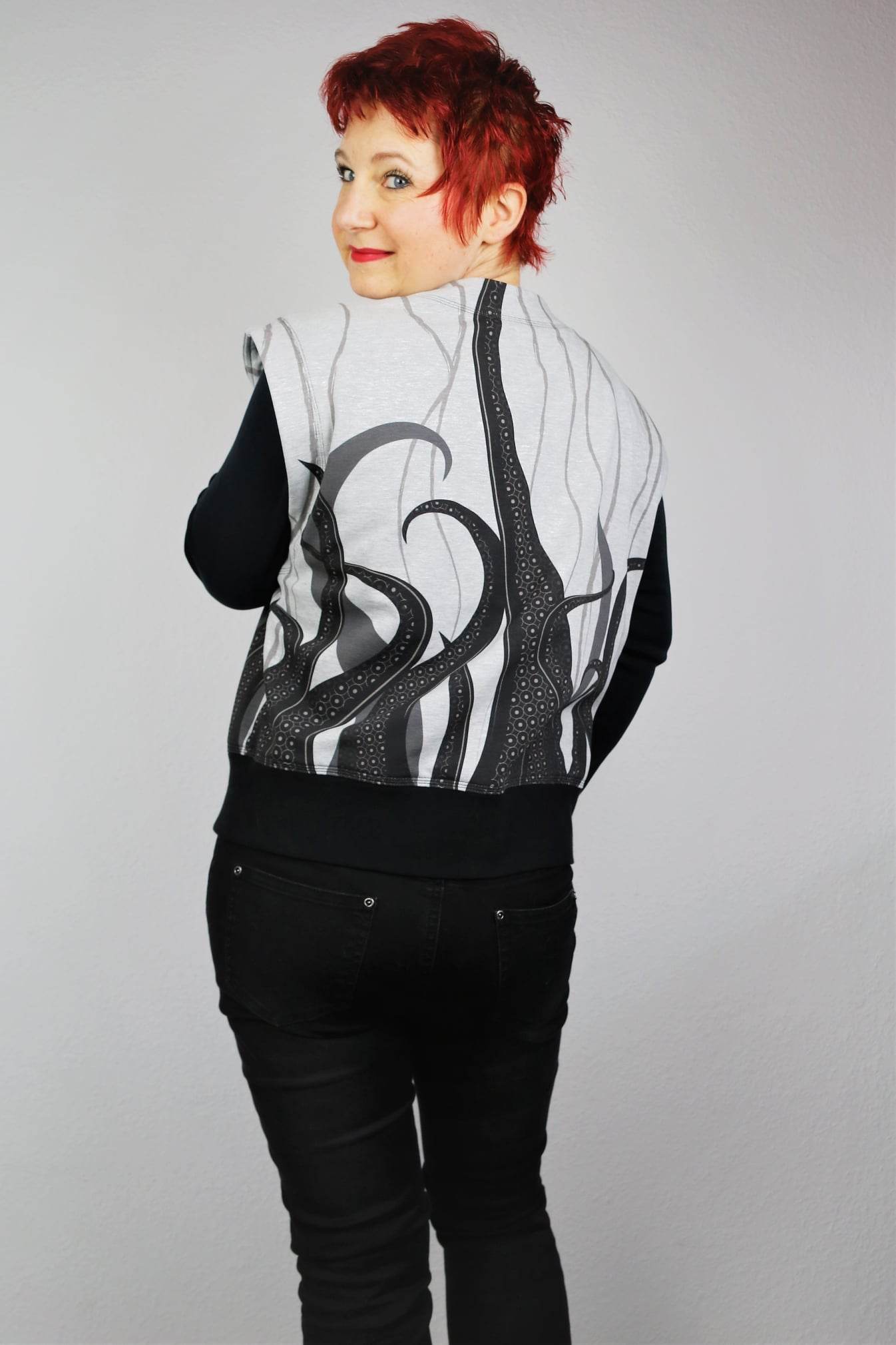 Schnittmuster Oversize Pullunder, Weste BRUNA (34-60) : - Sewando