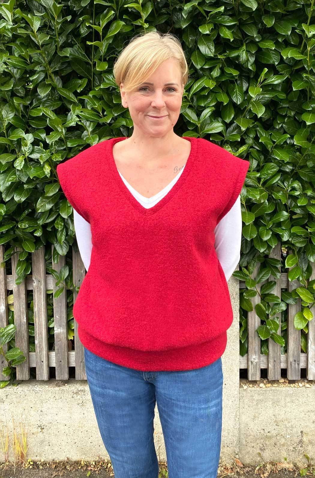 Schnittmuster Oversize Pullunder, Weste BRUNA (34-60) : - Sewando