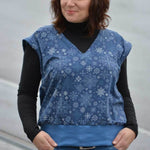 Schnittmuster Oversize Pullunder, Weste BRUNA (34-60) : - Sewando
