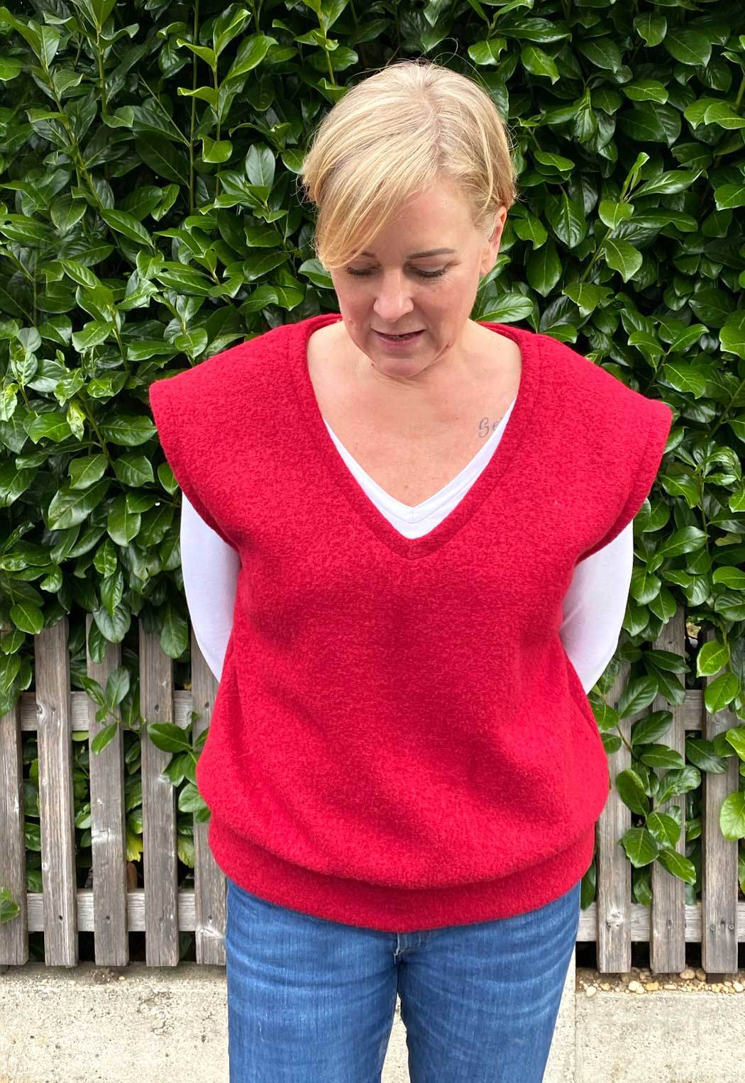 Schnittmuster Oversize Pullunder, Weste BRUNA (34-60) : - Sewando