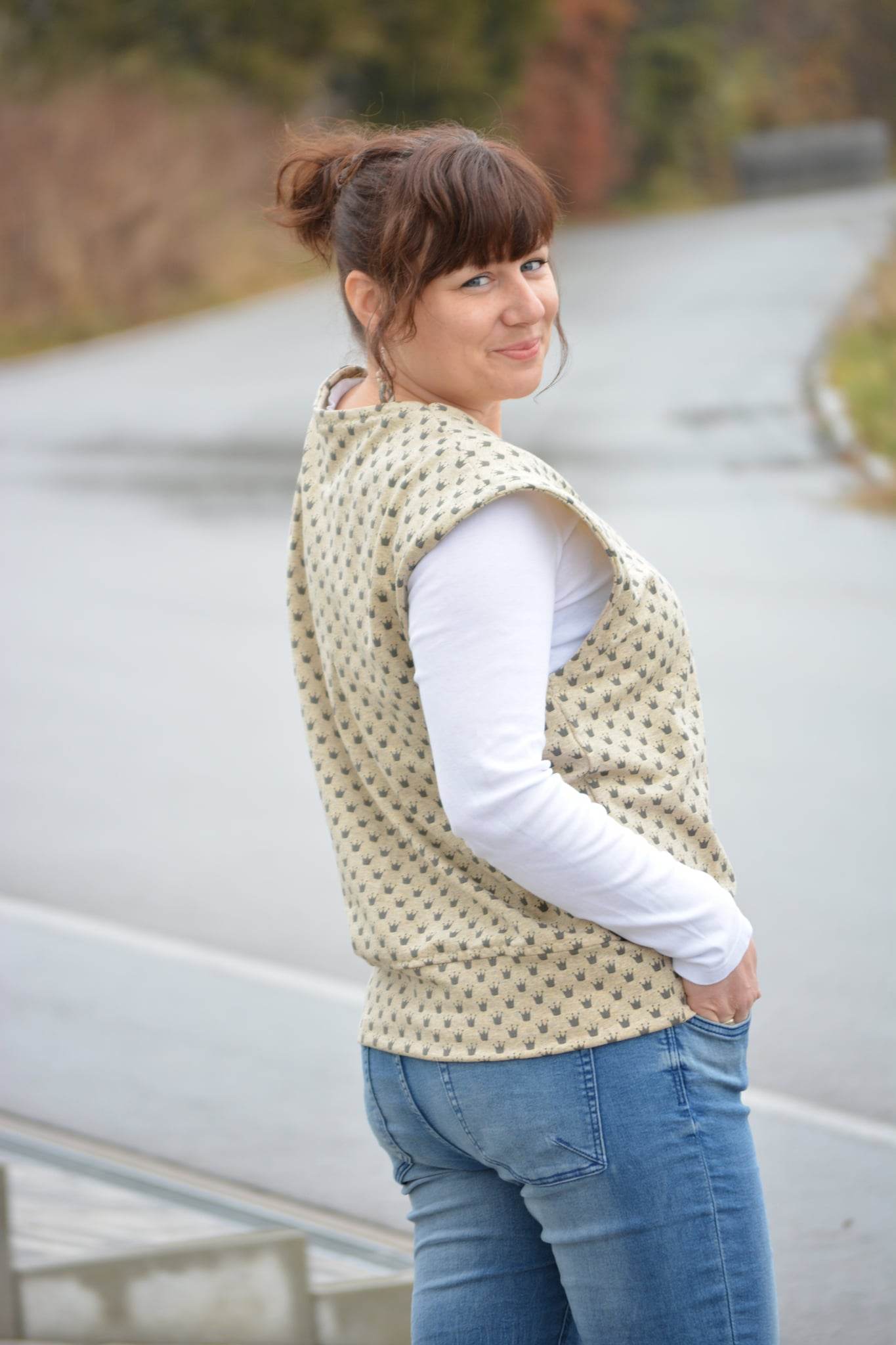 Schnittmuster Oversize Pullunder, Weste BRUNA (34-60) : - Sewando
