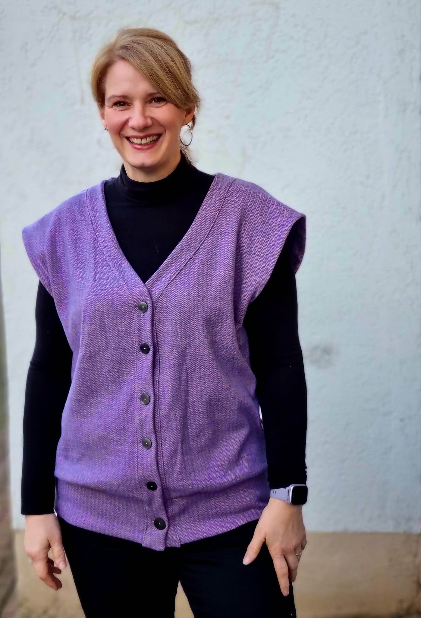 Schnittmuster Oversize Pullunder, Weste BRUNA (34-60) : - Sewando