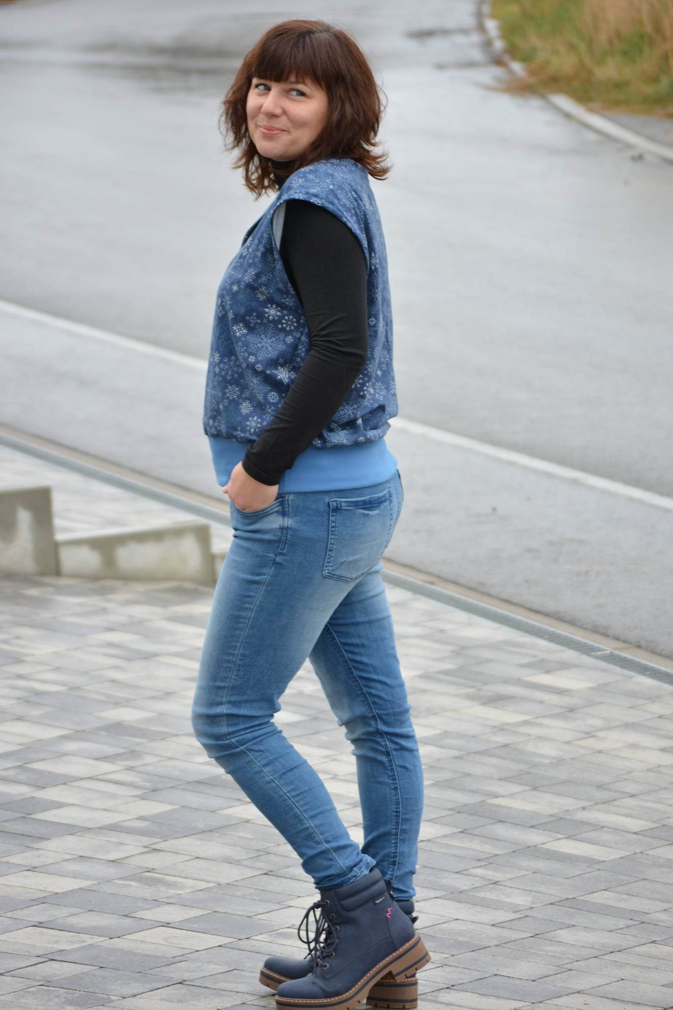 Schnittmuster Oversize Pullunder, Weste BRUNA (34-60) : - Sewando