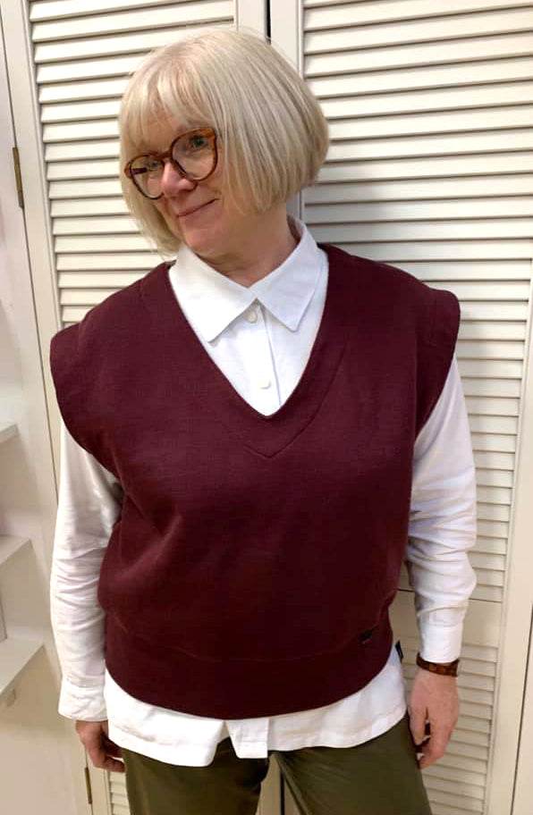 Schnittmuster Oversize Pullunder, Weste BRUNA (34-60) : - Sewando