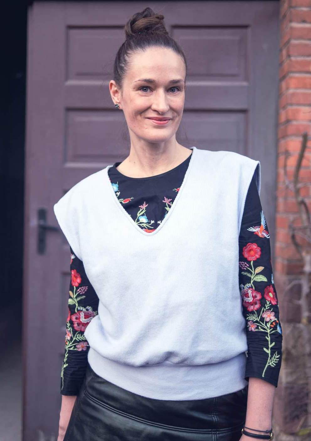 Schnittmuster Oversize Pullunder, Weste BRUNA (34-60) : - Sewando