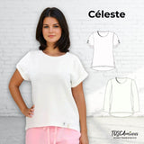 Schnittmuster Damen Shirt Celéste Gr. 34-54 - Oversize - Sewando