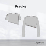 Schnittmuster Damen Shirt Frauke Größe 34-54 asymetrisch - Sewando