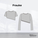 Schnittmuster Damen Shirt Frauke Größe 34-54 asymetrisch - Sewando