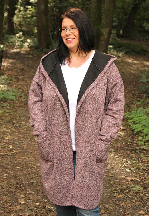 Schnittmuster Wollmantel Strickmantel DOMINGO (34-58) : - Sewando