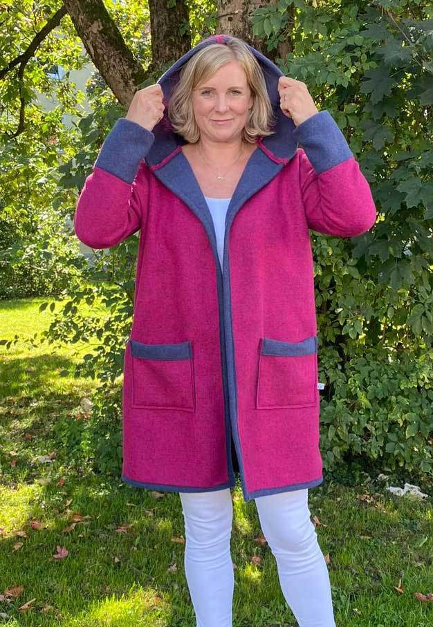 Schnittmuster Wollmantel Strickmantel DOMINGO (34-58) : - Sewando