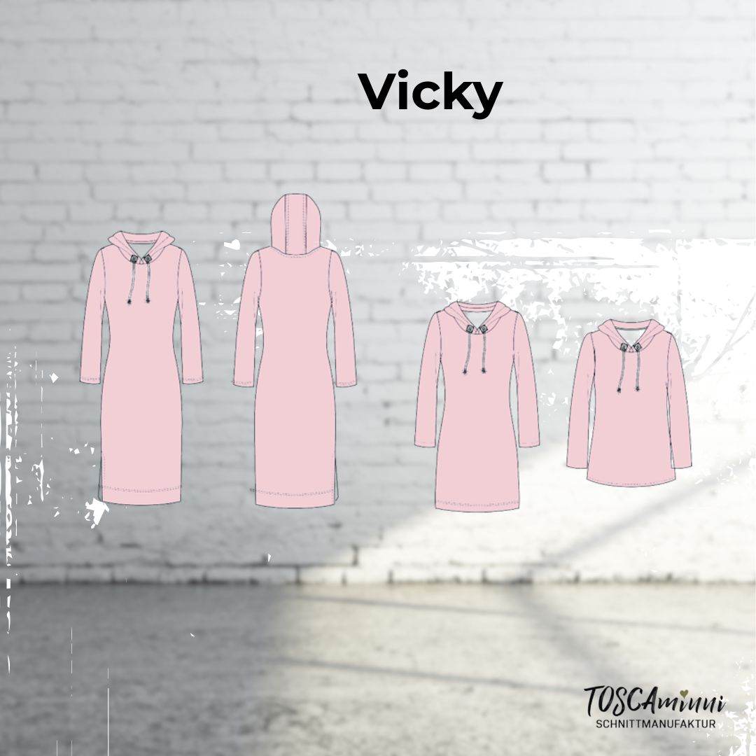 Schnittmuster Damen Kleid Vicky Gr. 34-54 A4 / Großformat - Sewando
