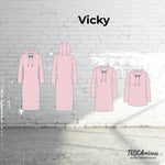 Schnittmuster Damen Kleid Vicky Gr. 34-54 A4 / Großformat - Sewando