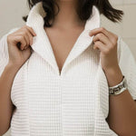 Schnittmuster Bluse Gilla | kurzarm mit Kragen | Leinen - Sewando