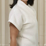 Schnittmuster Bluse Gilla | kurzarm mit Kragen | Leinen - Sewando