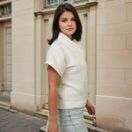 Schnittmuster Bluse Gilla | kurzarm mit Kragen | Leinen - Sewando