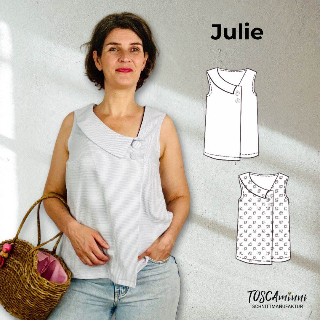 Schnittmuster Damenbluse Julie Gr. 34-54 - Sewando