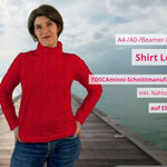 Schnittmuster Shirt Leni Gr. 34-54 für Nähanfänger - Sewando