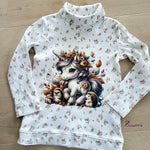 Schnittmuster Kinder Shirt Rollkragen Leni Gr. 80-140 - Sewando
