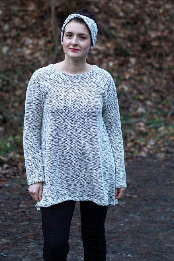 Schnittmuster Raglan Pullover Tunika FELICIA (34-48) : - Sewando