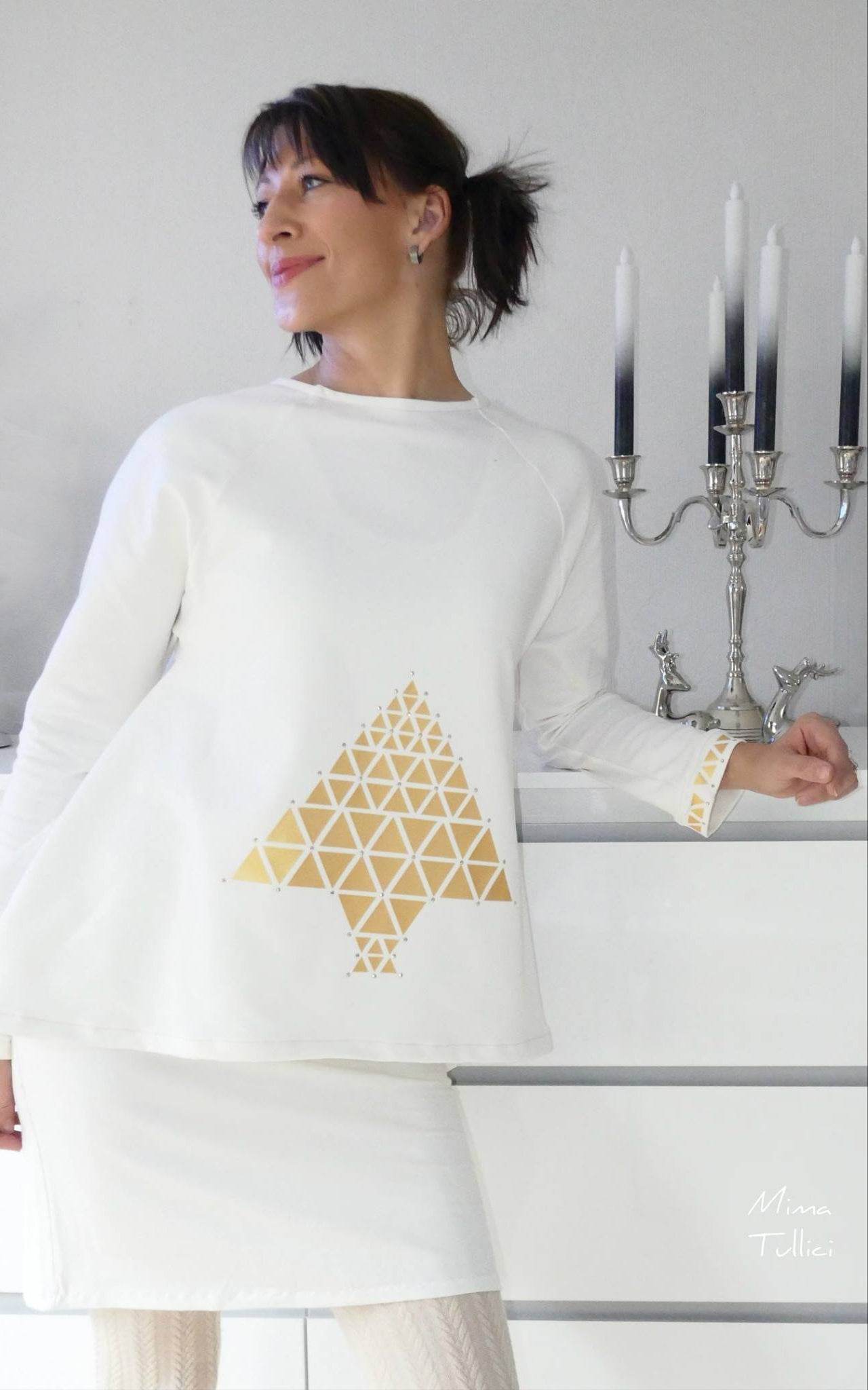Schnittmuster Raglan Pullover Tunika FELICIA (34-48) : - Sewando