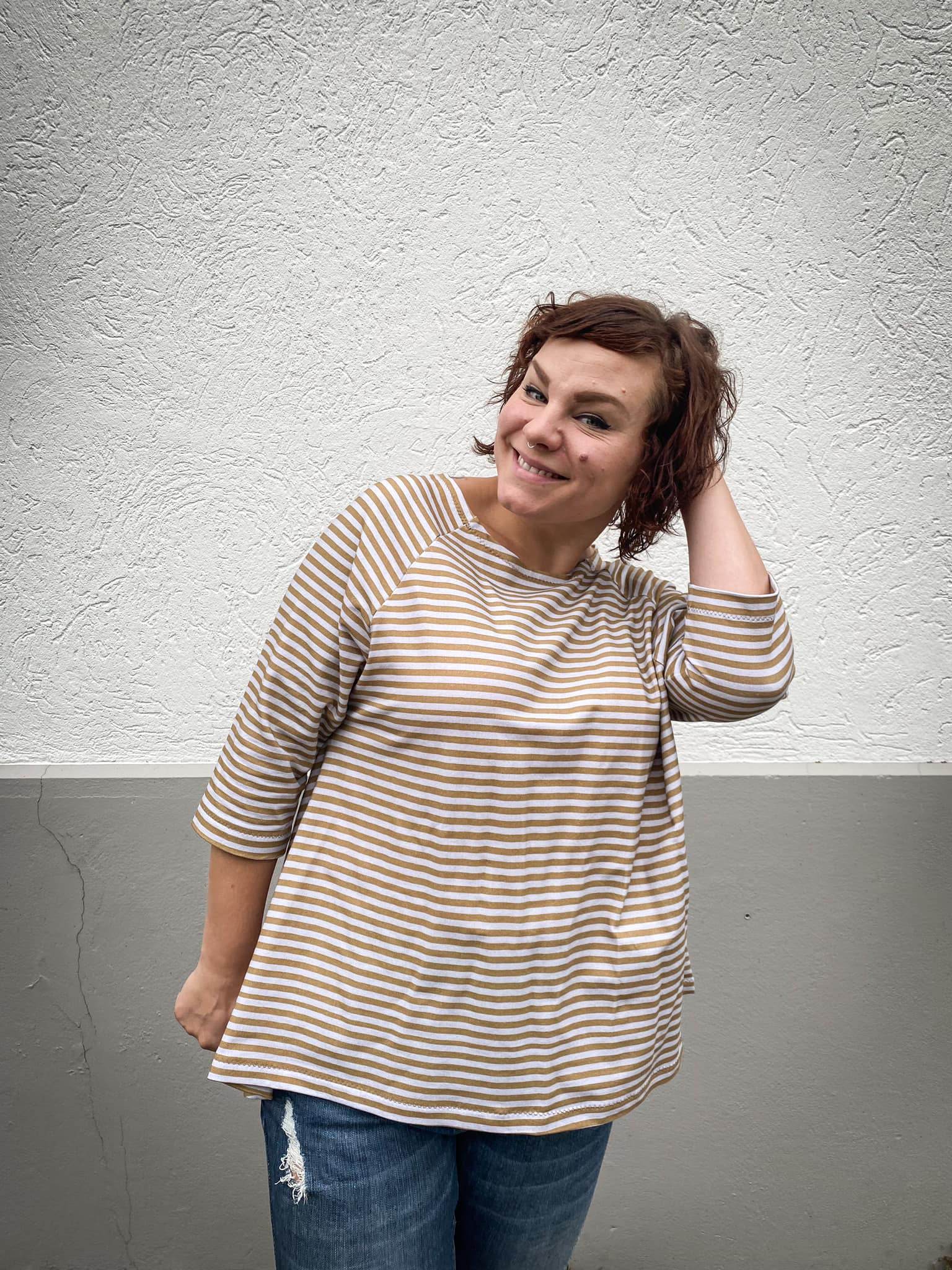 Schnittmuster Raglan Pullover Tunika FELICIA (34-48) : - Sewando