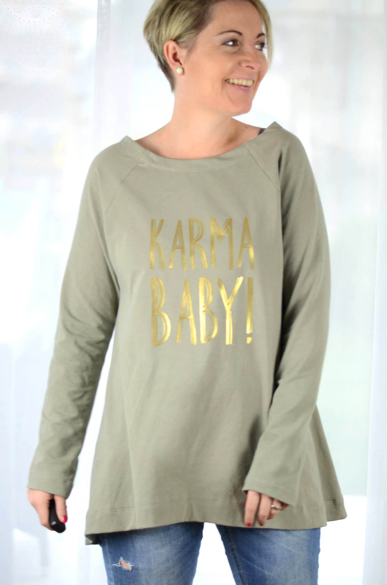 Schnittmuster Raglan Pullover Tunika FELICIA (34-48) : - Sewando