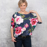 Schnittmuster Kleid, Shirt mit Fledermausärmeln GULA (34-52) : - Sewando