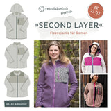 Schnittmuster Damen Fleecejacke "Second Layer" Gr. 32 -52