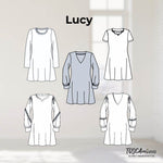 Schnittmuster Damen Kleid Lucy Gr. 34-54 | A-Linie - Sewando