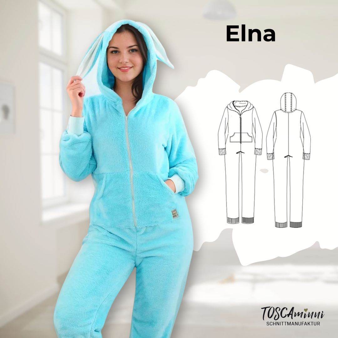 Schnittmuster Jumpsuit Elna Gr. 34-54 - Sewando