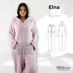 Schnittmuster Jumpsuit Elna Gr. 34-54 - Sewando