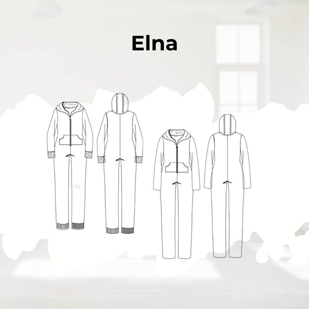 Schnittmuster Jumpsuit Elna Gr. 34-54 - Sewando