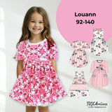 Schnittmuster Kinderkleid Louann Gr. 98-140 - Sewando